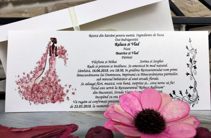 Invitatie nunta Purple Bride [2]