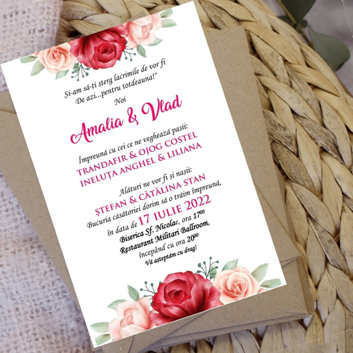 Invitatie nunta - Rose Flower [3]