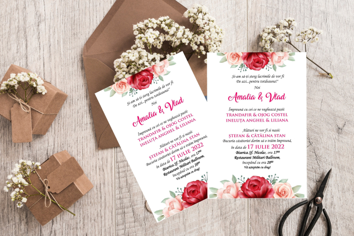 Invitatie nunta - Rose Flower [5]
