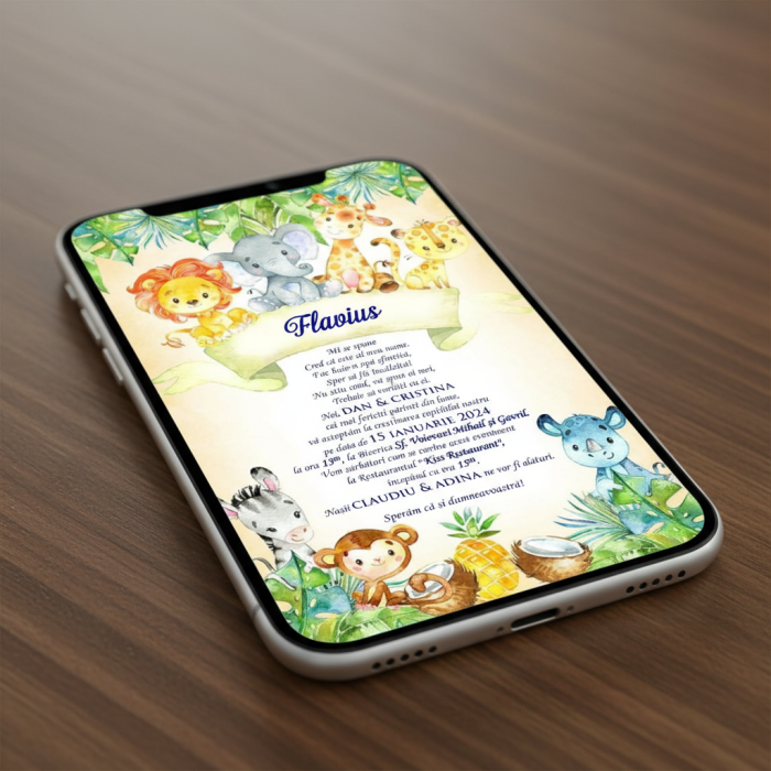 Invitatie online petrecere copii PM103 [4]