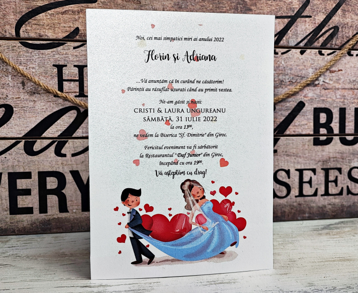 Invitatie papirus Funny Couple [3]