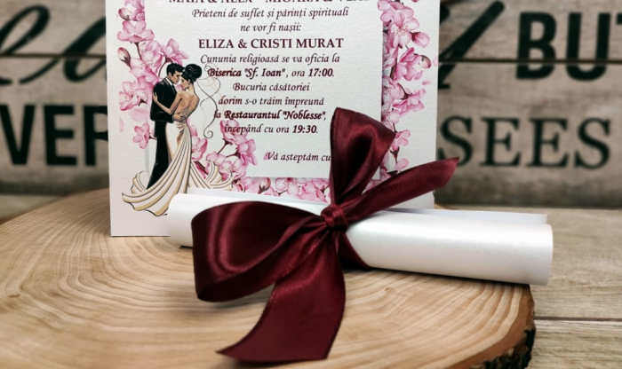 invitatie papirus Cherry Blossom [3]