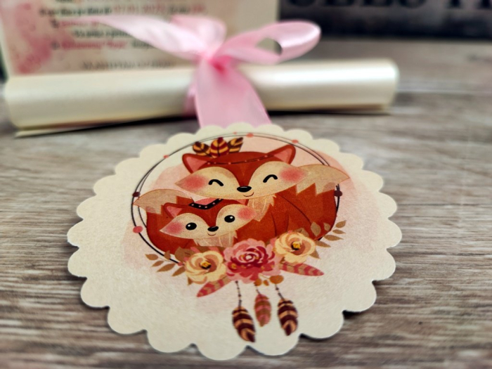 Invitatie papirus Little Fox [4]