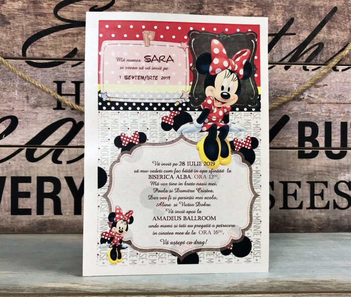 Invitatie Papirus MINNIE MOUSE [6]