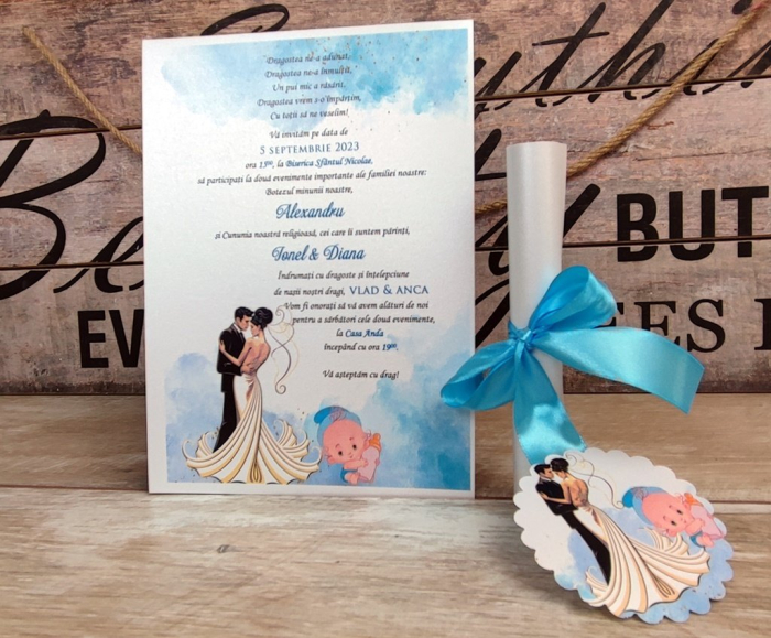 Invitatie papirus N+B [4]