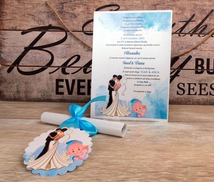 Invitatie papirus N+B [5]