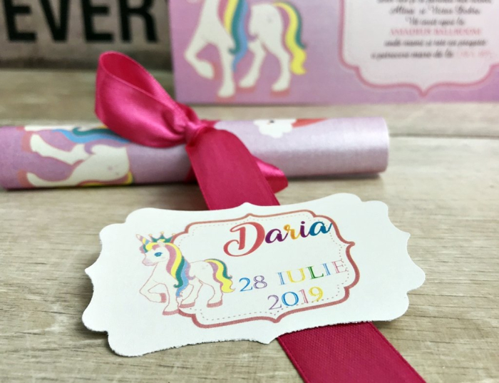 Invitatie papirus UNICORN [4]