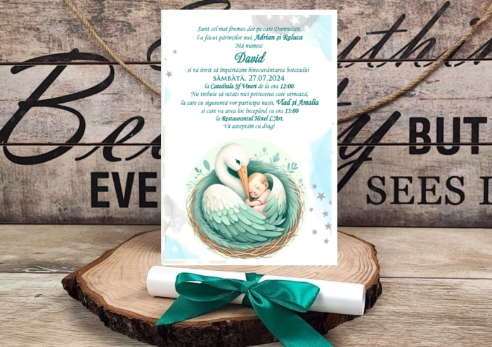 Invitatie papirus A VENIT BARZA (PM225) [1]