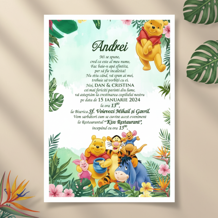 Invitatie papirus WINNIE PM112 [2]