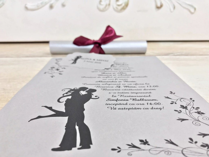 Invitatie papirus You & Me [4]