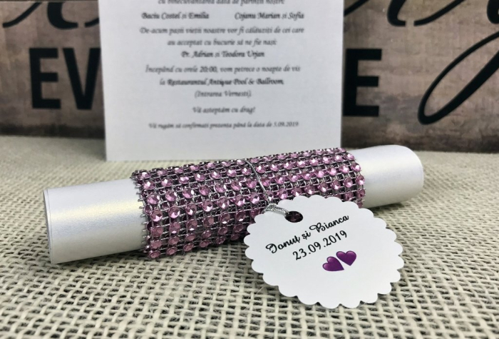 Invitatie pergament - Purple Style [2]