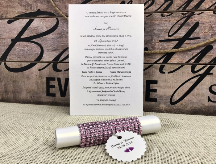 Invitatie pergament - Purple Style [3]