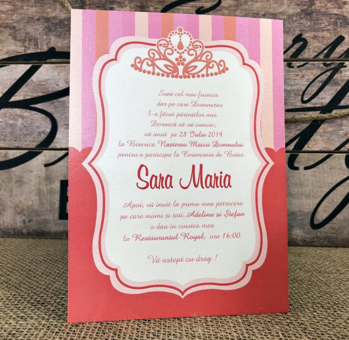 Invitatii aniversare copii - Printesa Noastra [3]