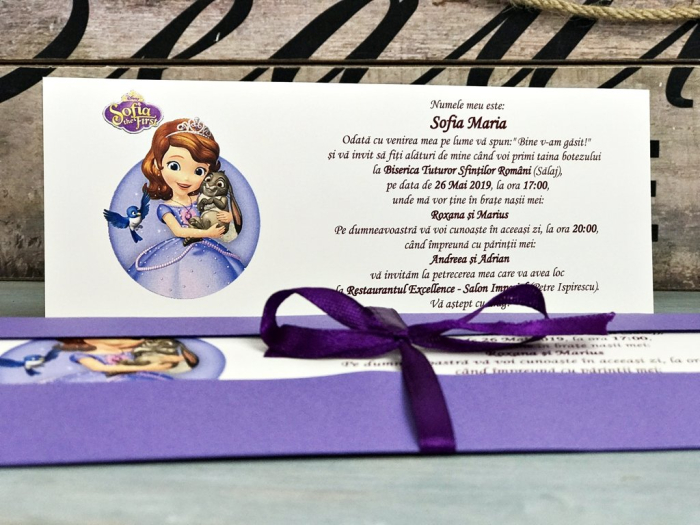 Invitatie Printesa Sofia (coperta mov) [2]