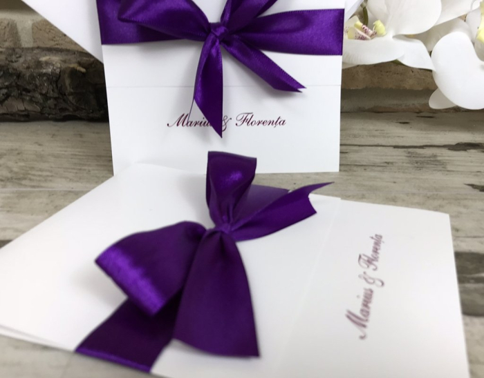 Invitatie Purple Wedding- M20 [3]