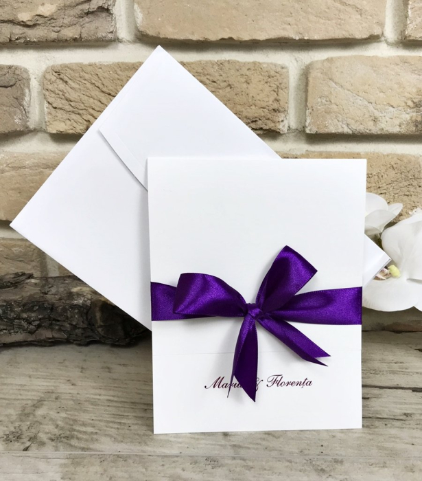Invitatie Purple Wedding- M20 [5]
