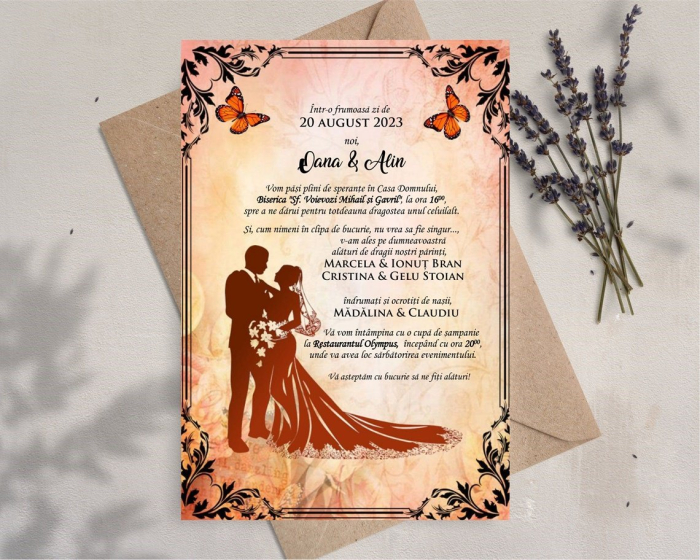 Invitatie Shabby Chic Wedding [5]