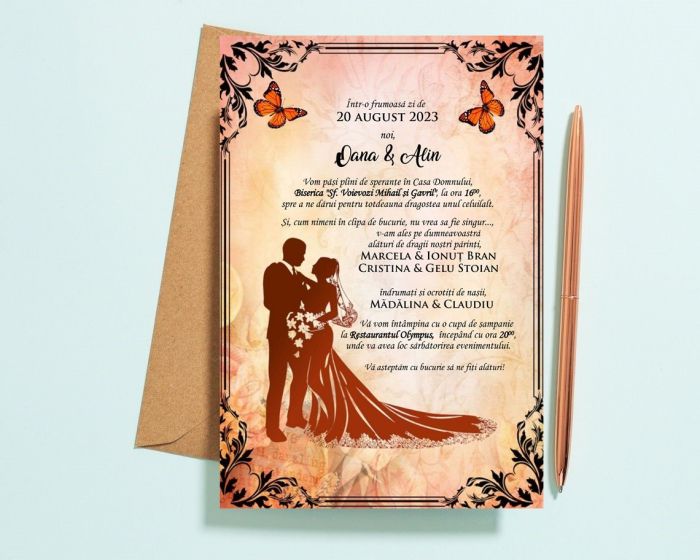Invitatie Shabby Chic Wedding [4]