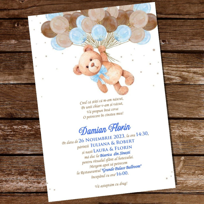 Invitatie - SWEET TEDDY [4]