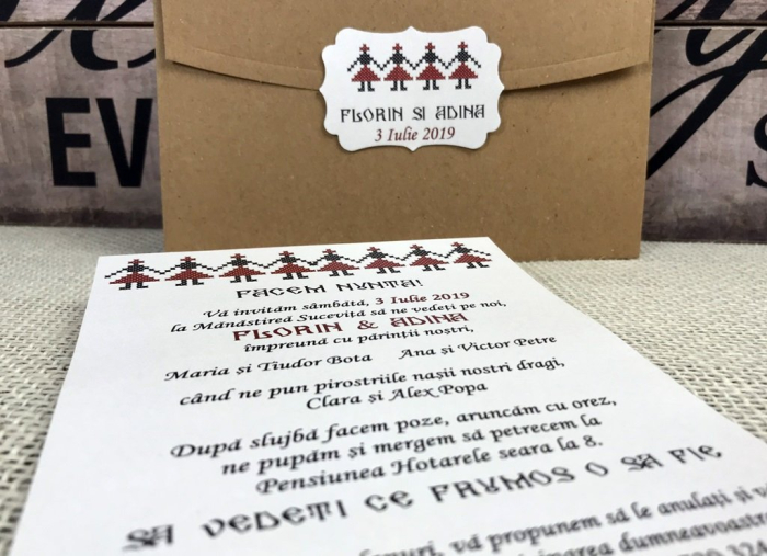 Invitatie TRADITIONALA (model craft) [3]