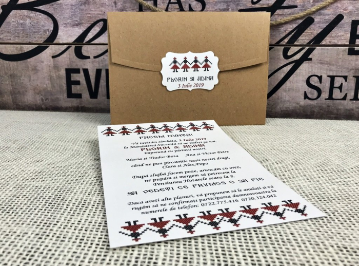 Invitatie TRADITIONALA (model craft) [4]