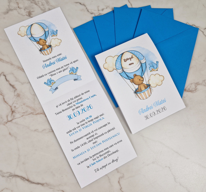 Invitatie - URSULET IN BALON [3]