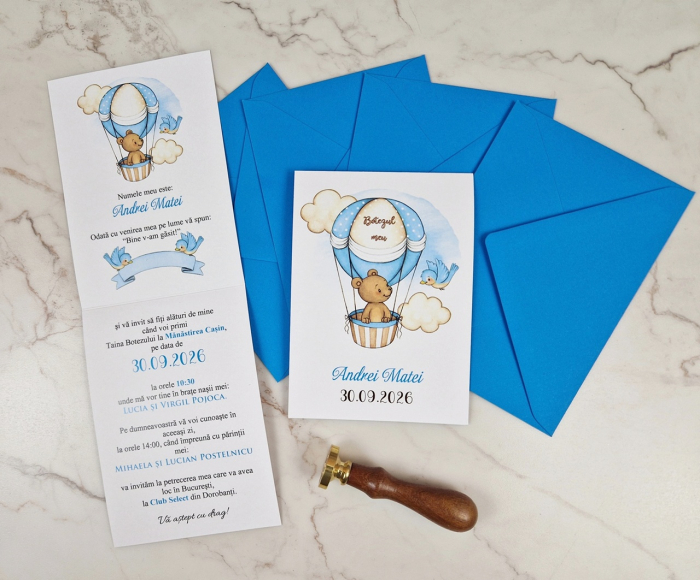 Invitatie - URSULET IN BALON [6]