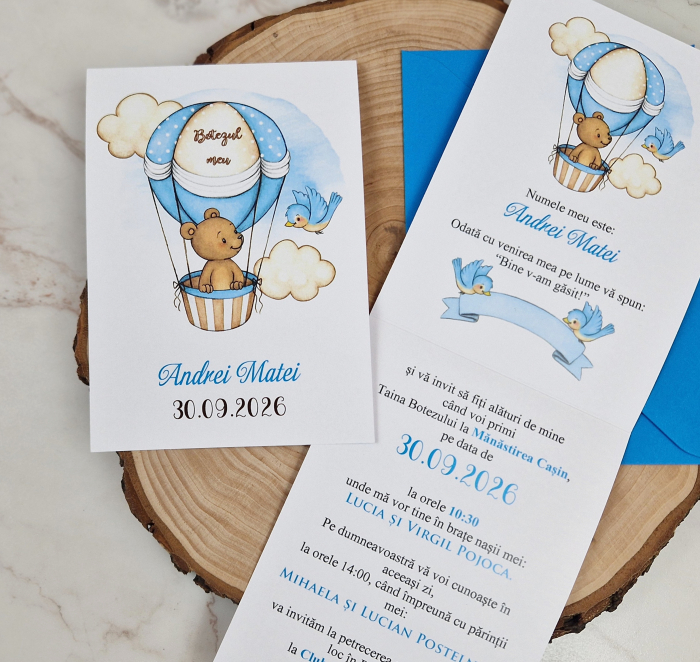 Invitatie - URSULET IN BALON [2]