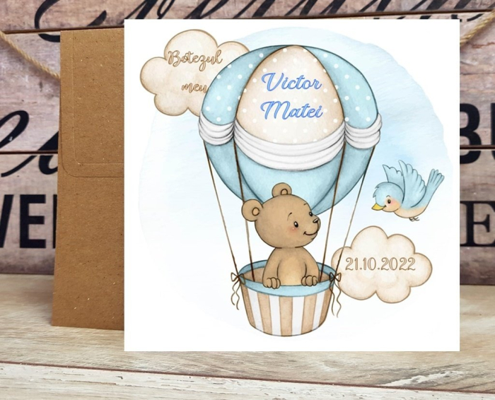 Invitatie - URSULET IN BALON [7]