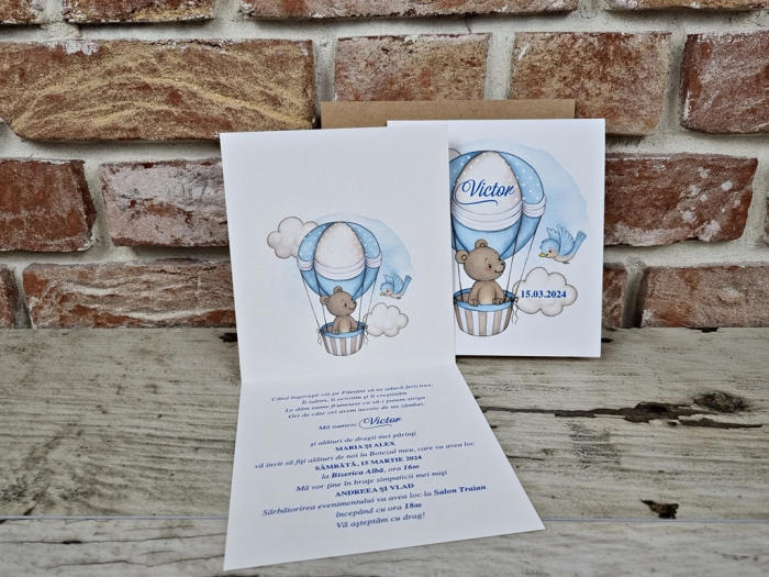 Invitatie - URSULET IN BALON [3]
