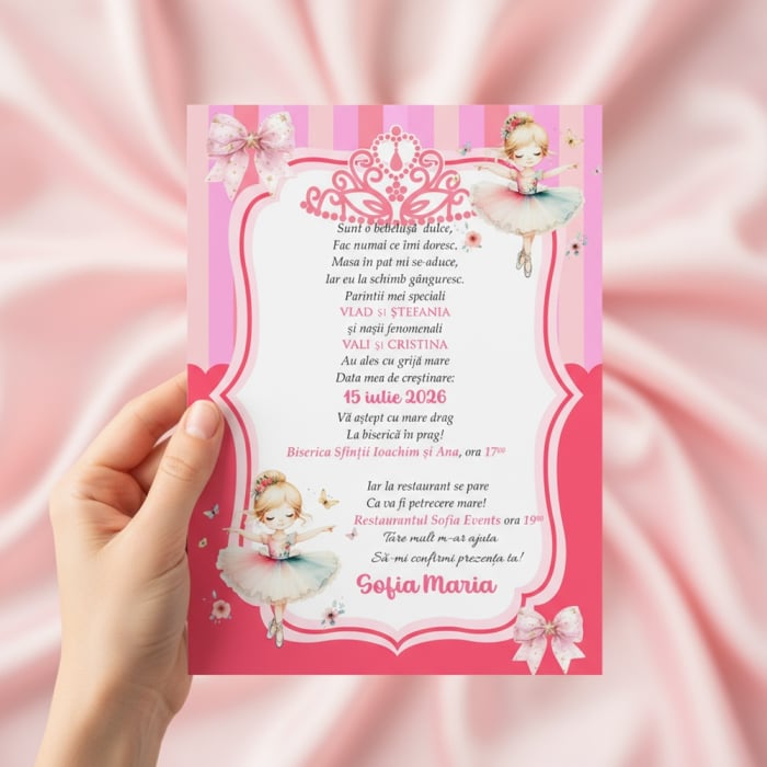 Invitatii aniversare copii - Printesa Noastra [3]