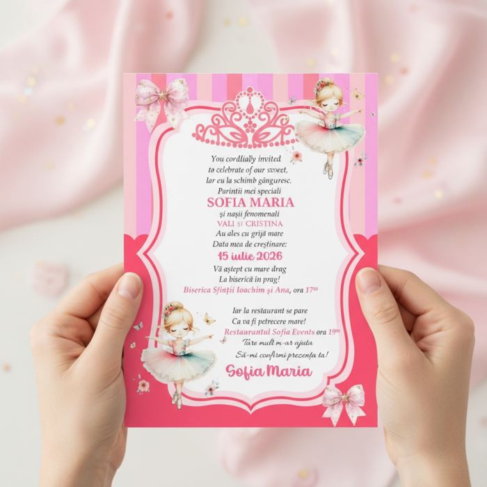 Invitatii aniversare copii - Printesa Noastra [1]