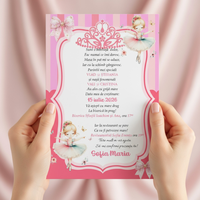 Invitatii aniversare copii - Printesa Noastra [2]