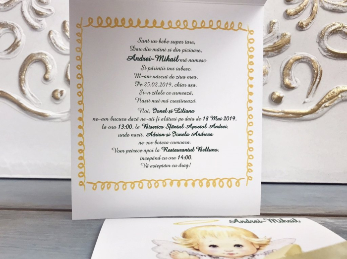 Invitatii Baby Angel [2]