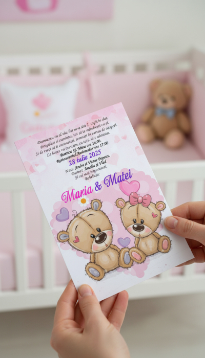 Invitatii Gemeni Ursuleti PM218 [4]