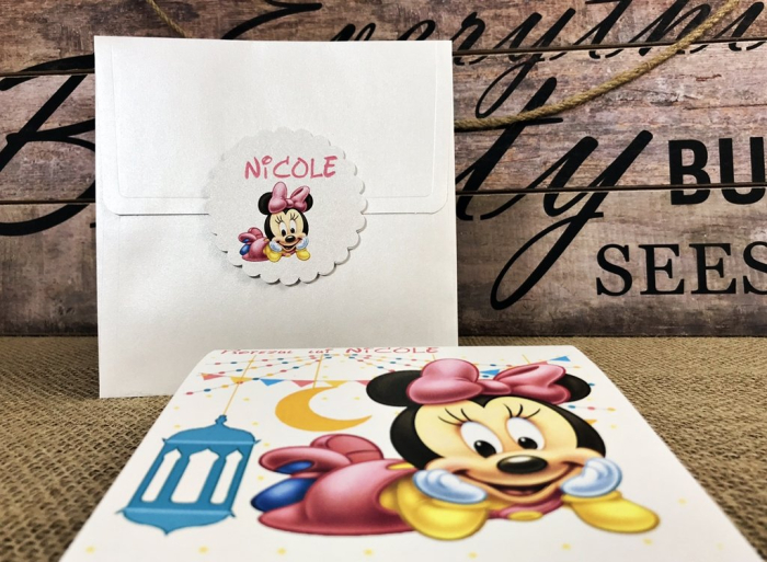 Invitatii Minnie Baby (model sidefat) [4]