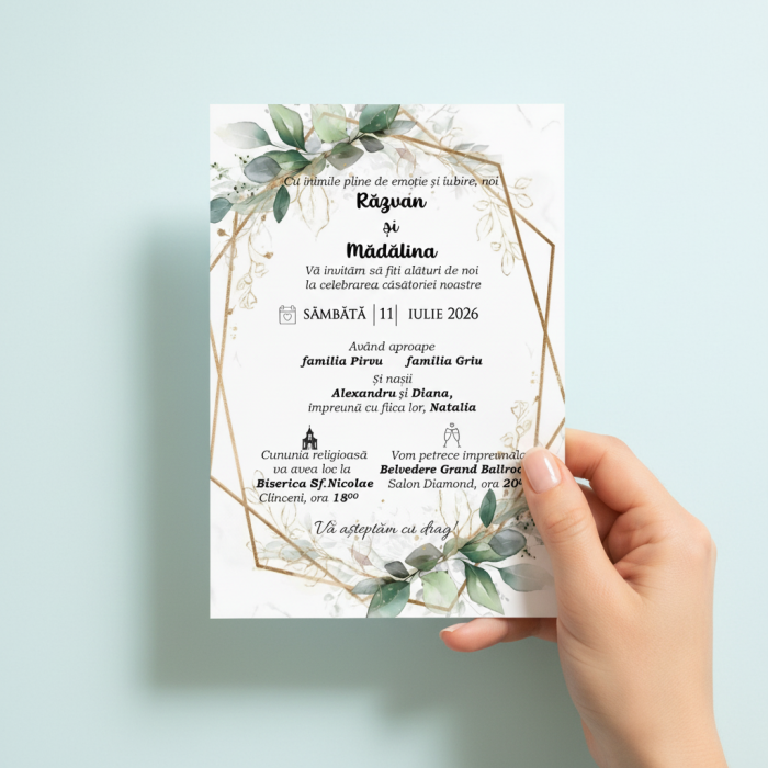 invitatiI nunta GREENERY PM129 [3]