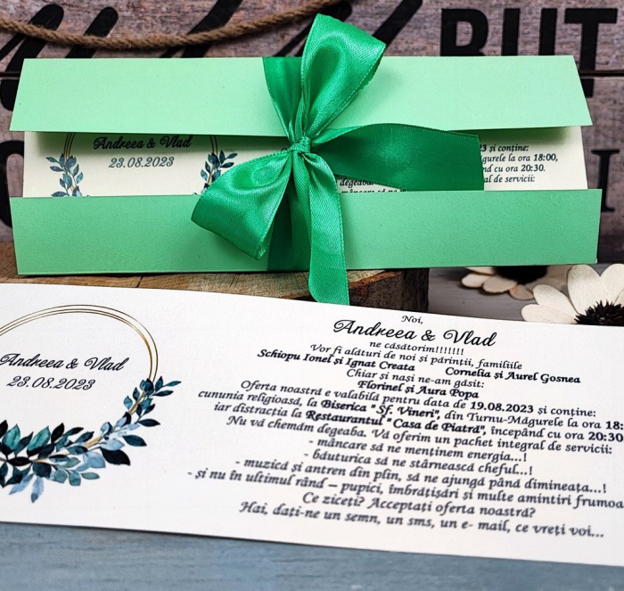 Invitatii nunta GREENERY WEDDING [4]