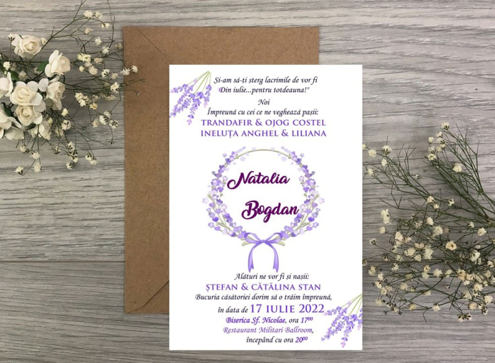 Invitatii nunta - Lavender [4]