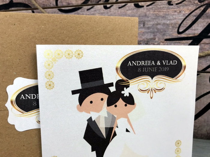 Invitatii nunta - Retro Style [6]
