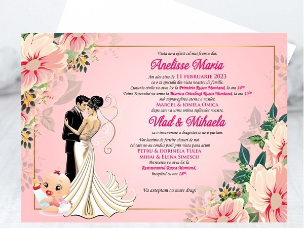 Invitatii nunta si botez PM57 [2]