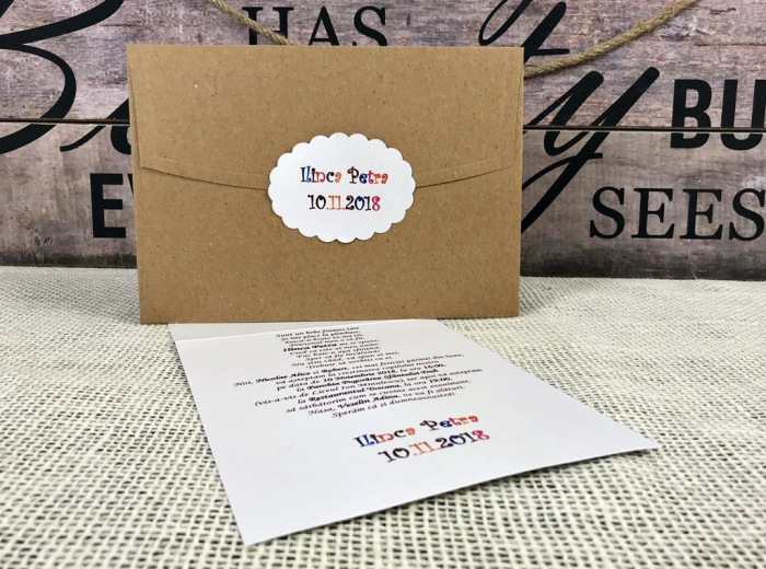 invitatii Unicorn Baby (alb sidefat) [3]