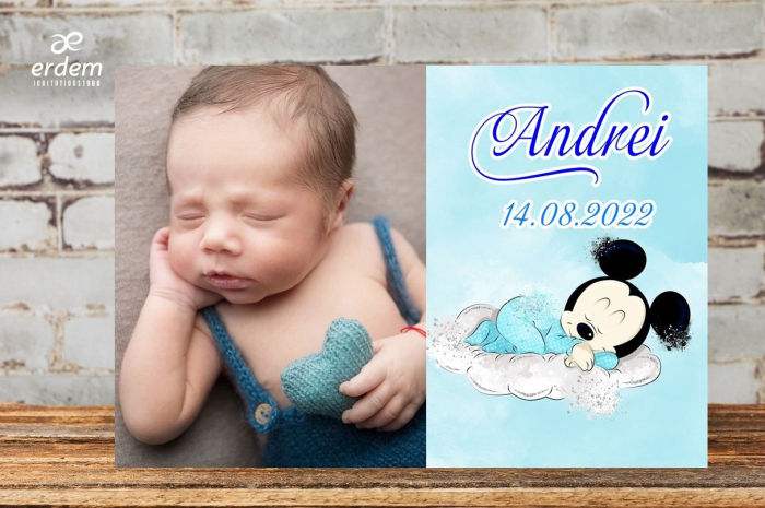 Magnet foto Mickey Sleeping [3]