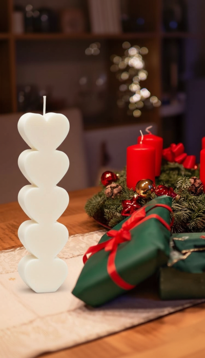 Lumanare stalp inimioare [2]