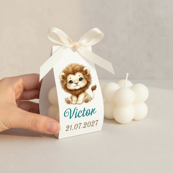 Marturii  botez LUMANARE BUBBLE (LION) [6]