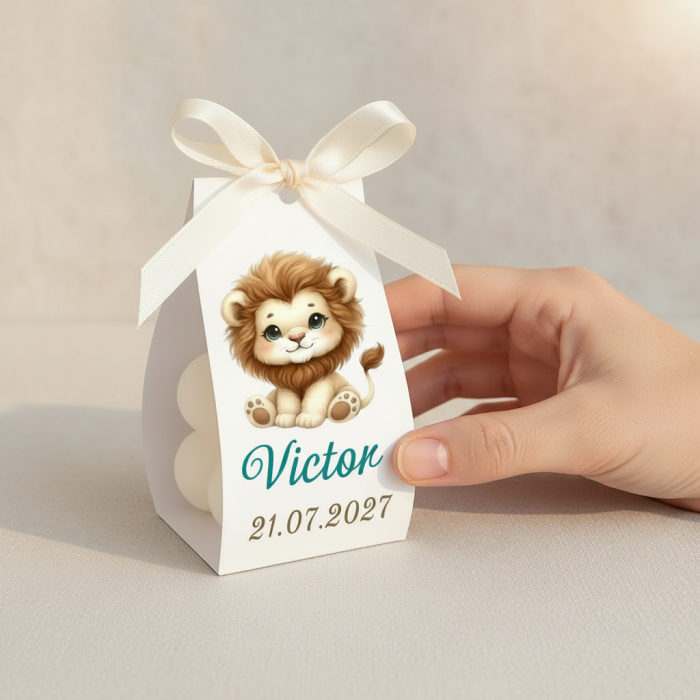 Marturii  botez LUMANARE BUBBLE (LION) [5]