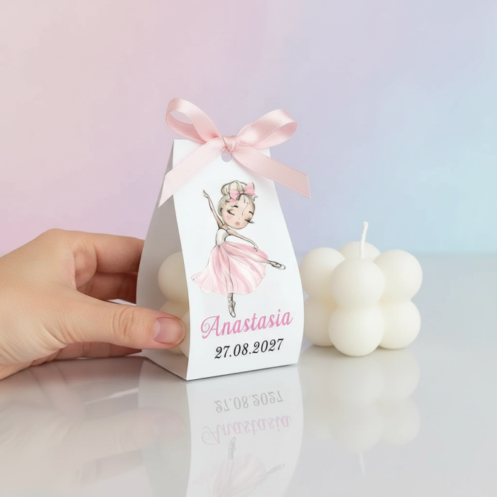 Marturii botez LUMANARE BUBBLE (model balerina) [5]