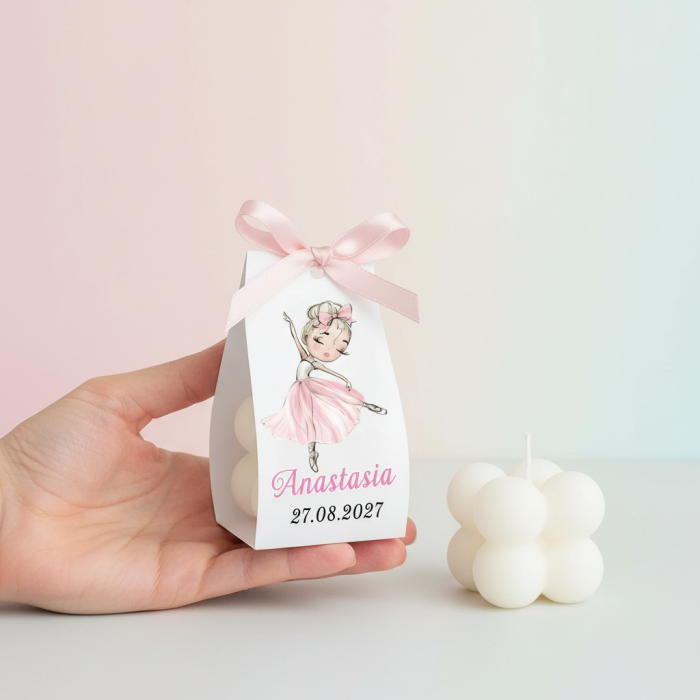 Marturii botez LUMANARE BUBBLE (model balerina) [4]