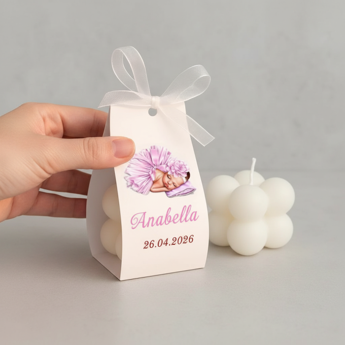 Marturii botez LUMANARE BUBBLE (model bebelusa) [3]