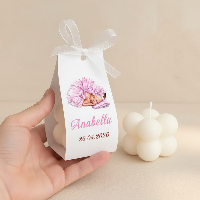 Marturii botez LUMANARE BUBBLE (model bebelusa) [2]